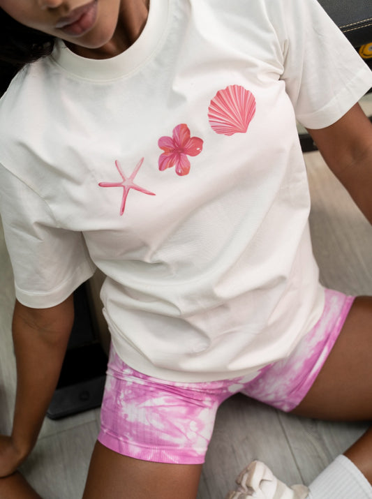 Over Tee flower pink