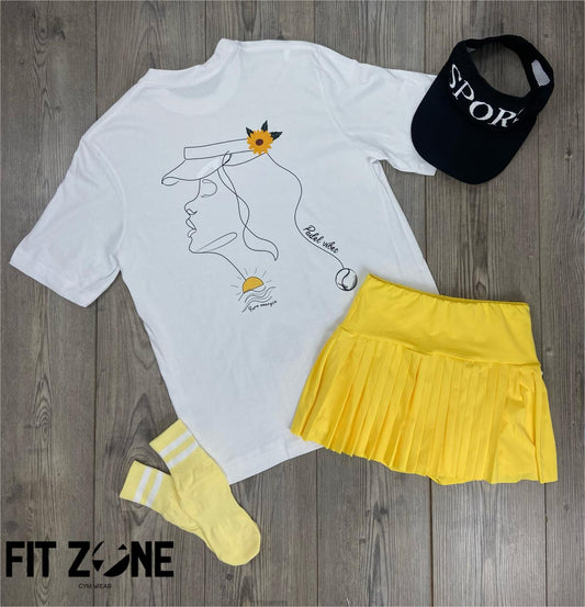 TOTAL LOOK FALDA Y OVERSIZE