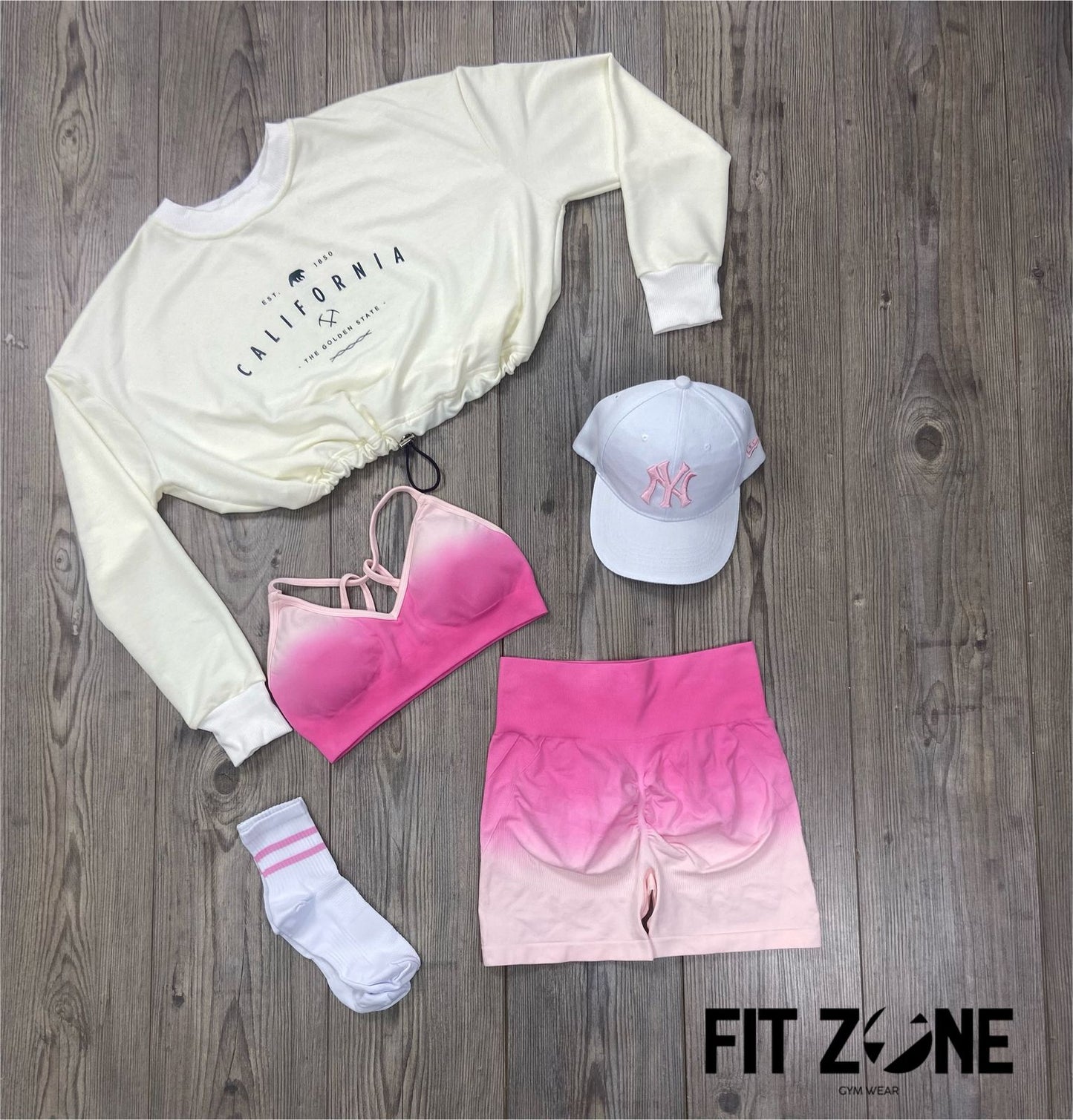 TOTAL LOOK BUZO Y SET CORTO