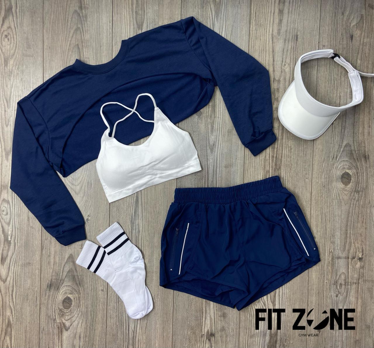 TOTAL LOOK SHORT RUNNING, TOP Y MANGUITO