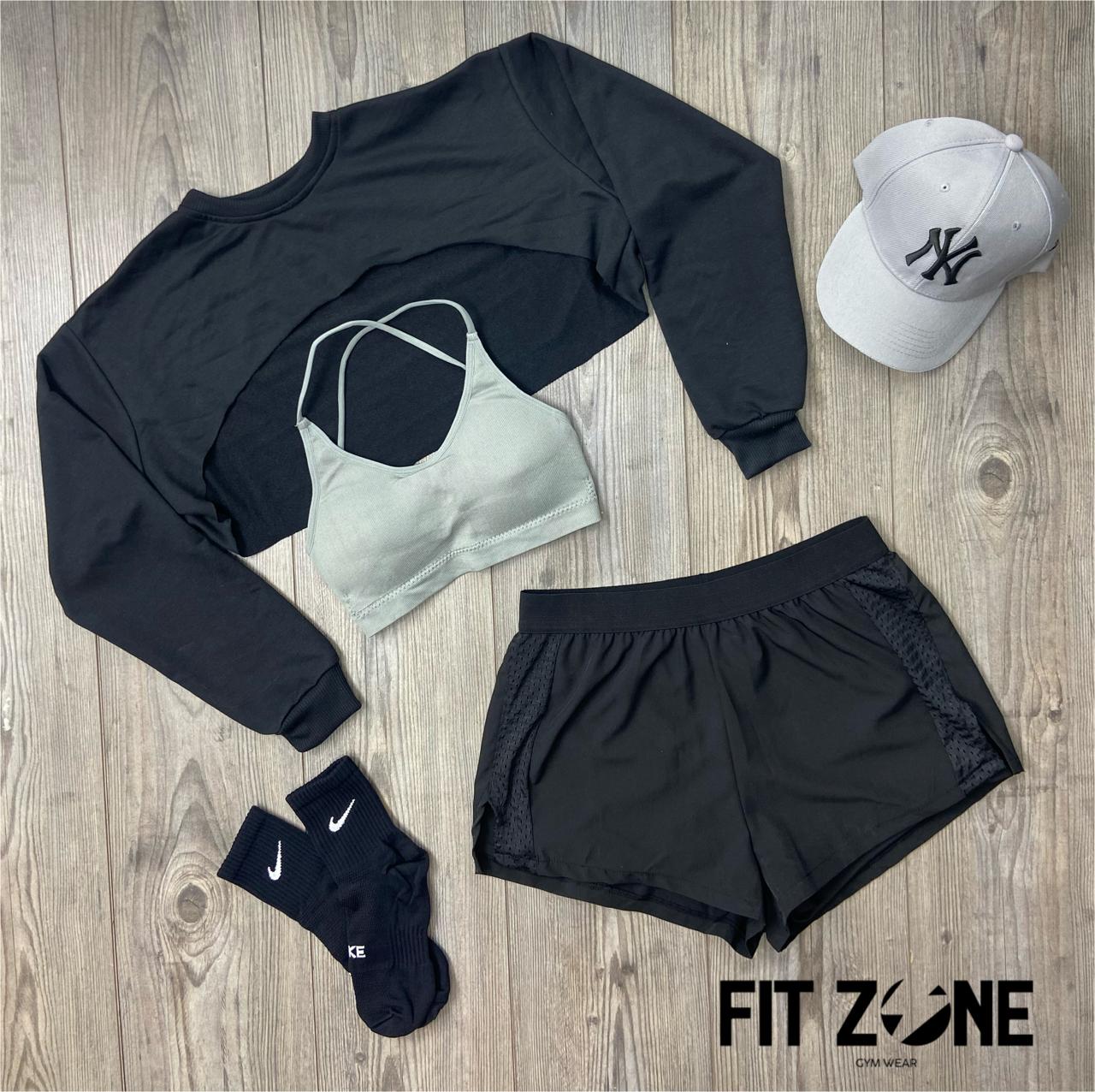 TOTAL LOOK SHORT RUNNING, TOP Y MANGUITO