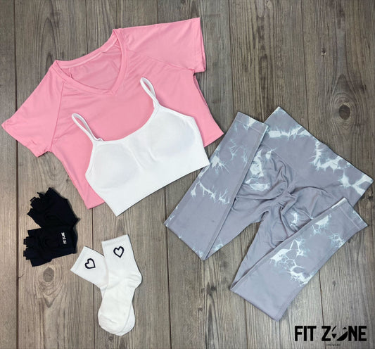 TOTAL LOOK CAMISETA ENTRENO, TOP Y LICRA