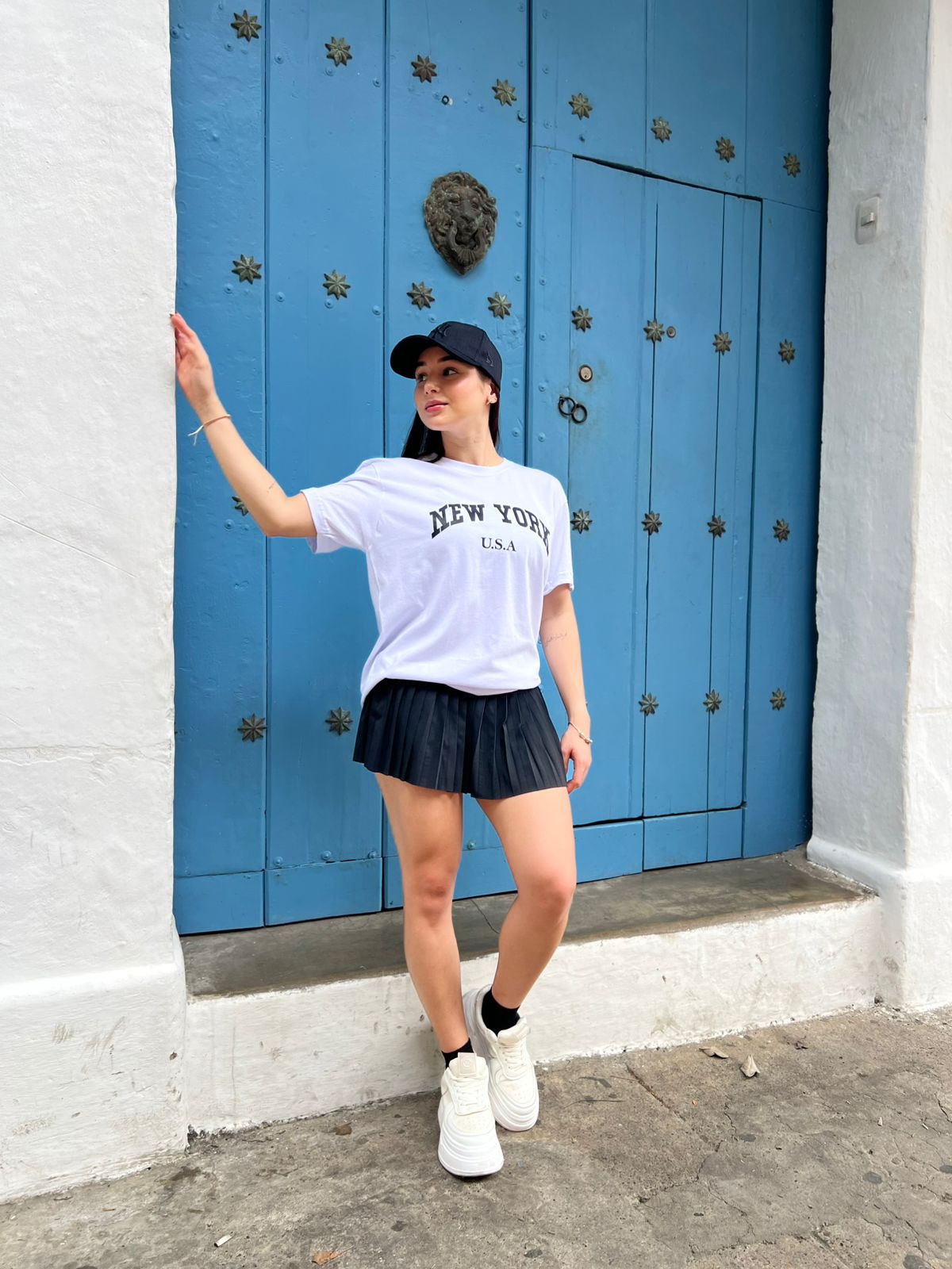 TOTAL LOOK FALDA Y OVERSIZE