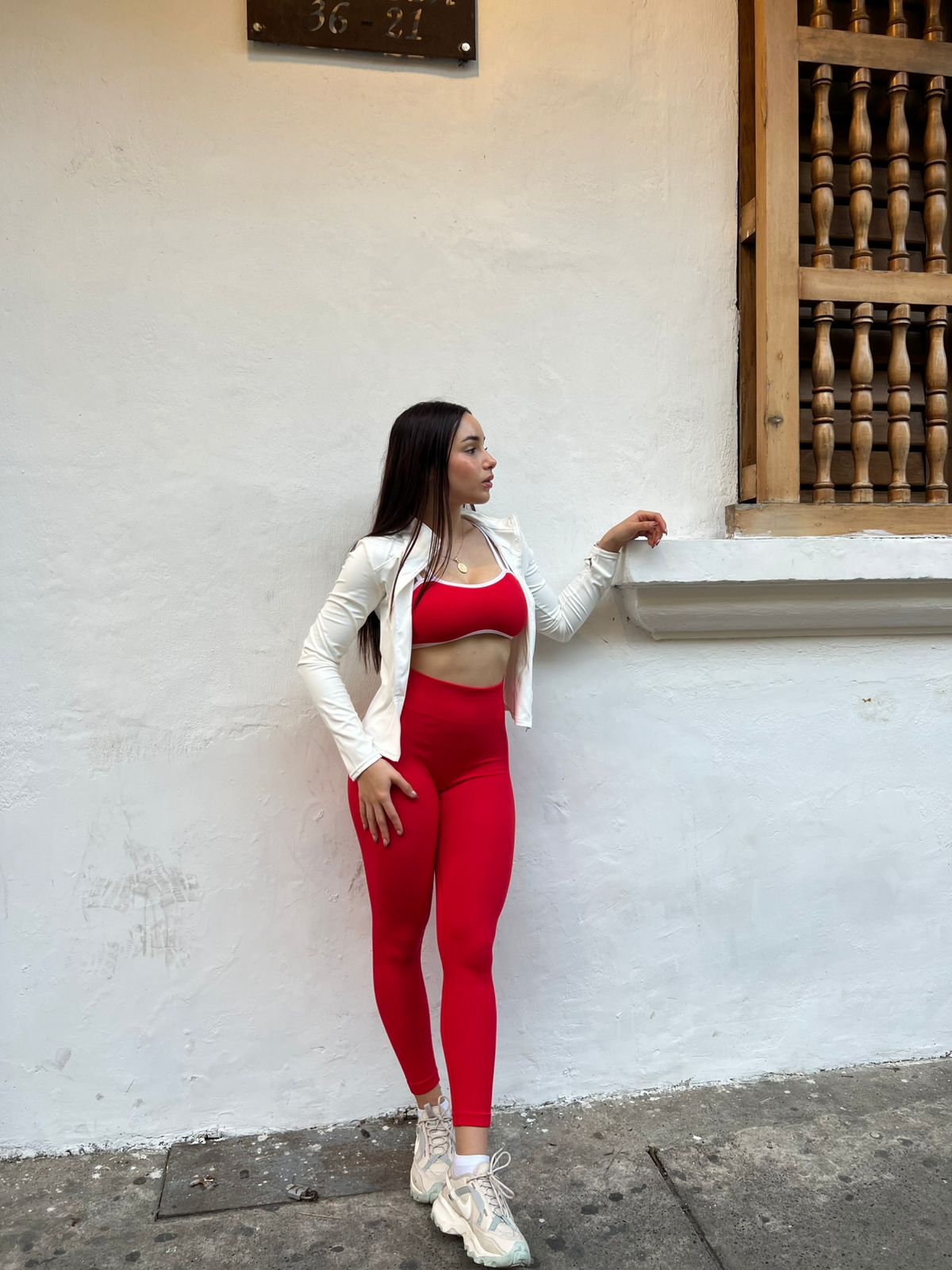 Sets De Licra Acanalado Cruzado Push Up