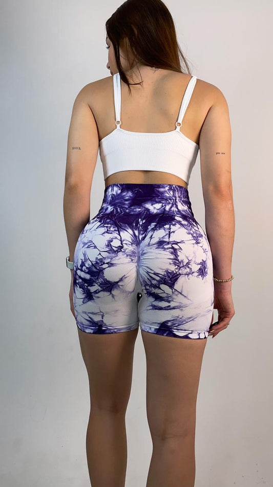Stampa short Blanca morado