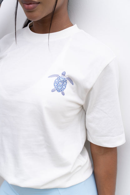 Over Tee Blue Turtle