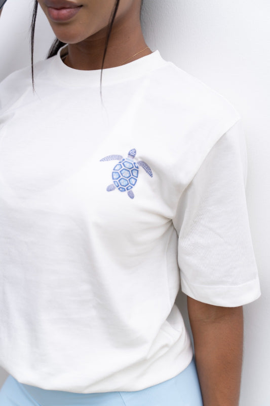 Over Tee Blue Turtle
