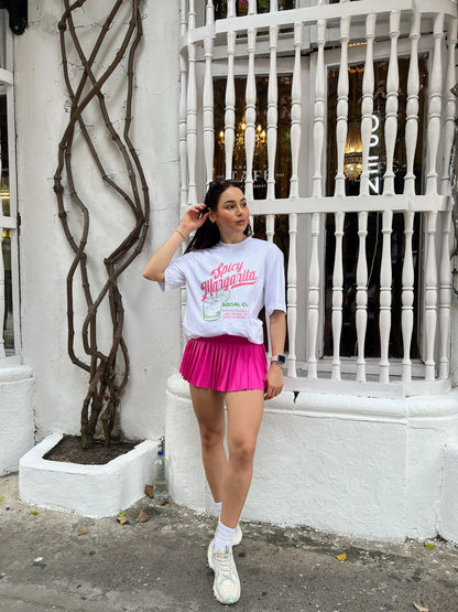 TOTAL LOOK FALDA Y OVERSIZE