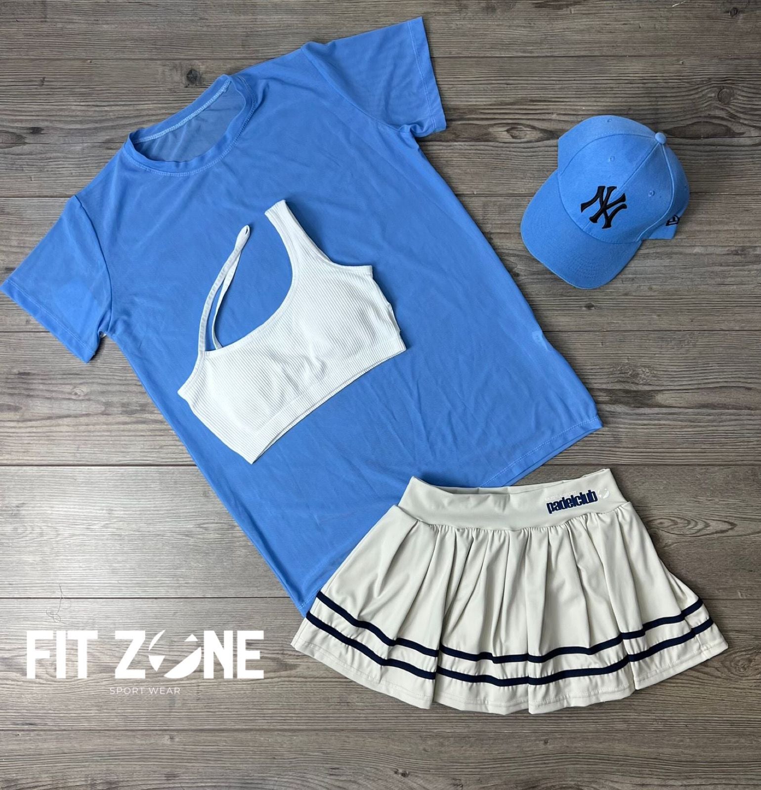 TOTAL LOOK TOP ENTRENO+MALLA+FALDA