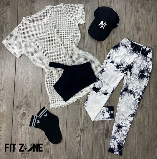 TOTAL LOOK MESH, TOP Y LICRA TIE DYE
