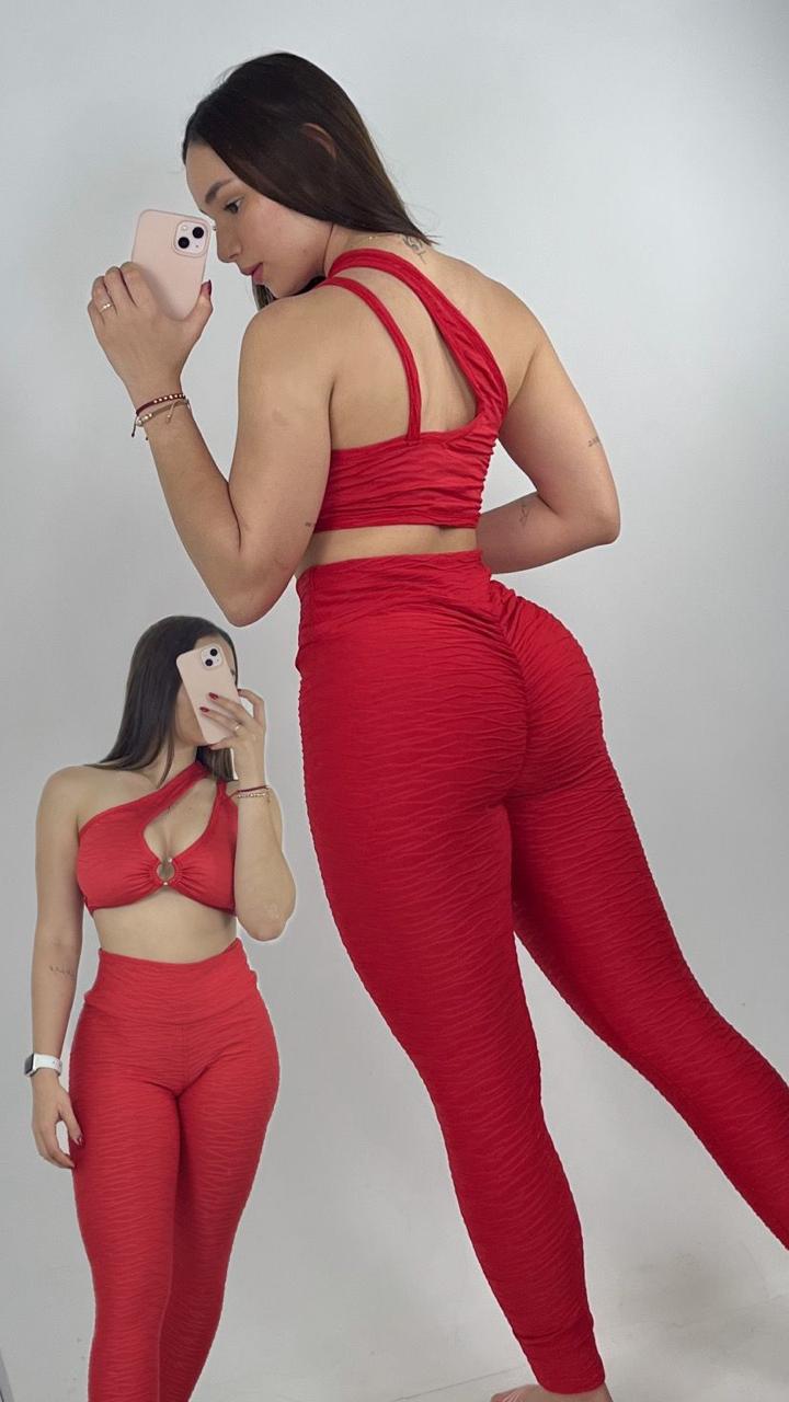 Set de legging texturizado