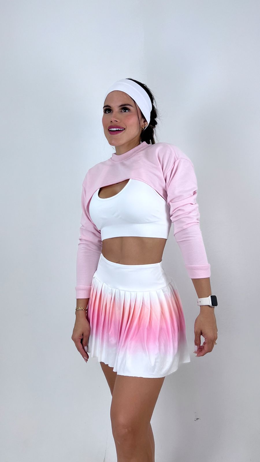 TOTAL LOOK FALDA, TOP Y MANGUITO