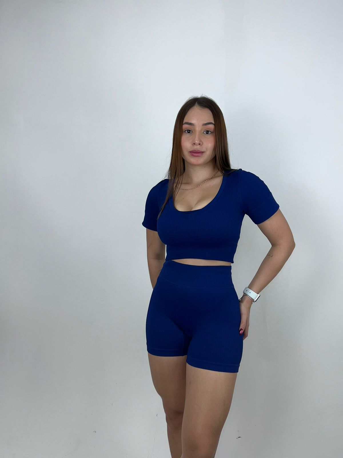 Set de short acanalado Sienna