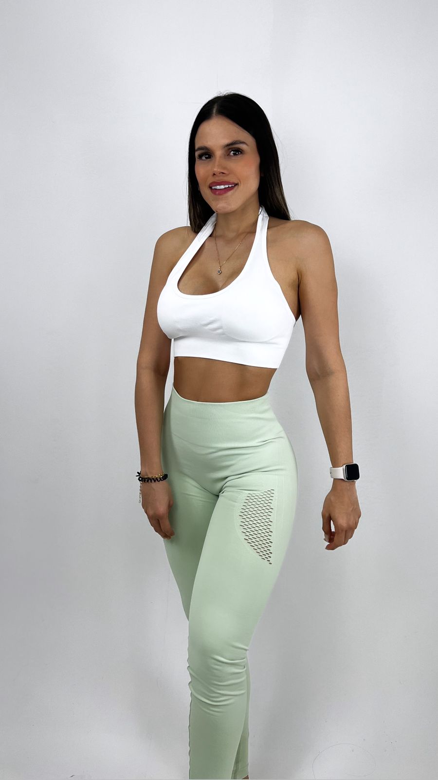 Legging liso malla push up