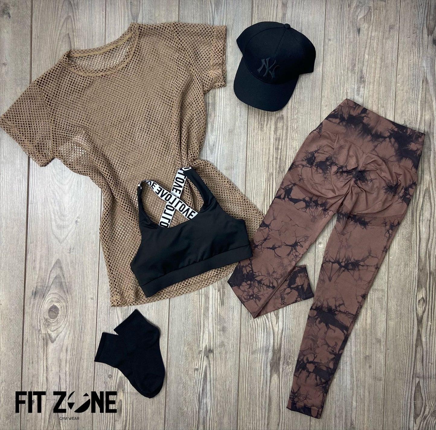 TOTAL LOOK MESH, TOP Y LICRA TIE DYE