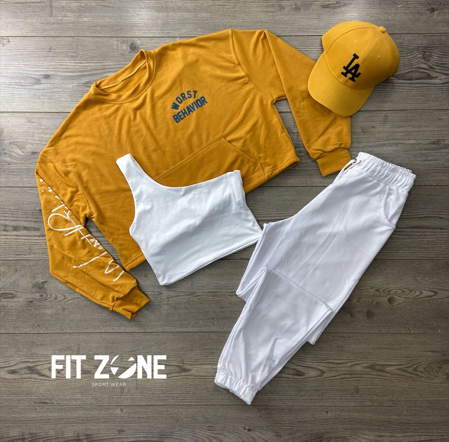 TOTAL LOOK CROP, JOGGER Y BUZO ALGODÓN