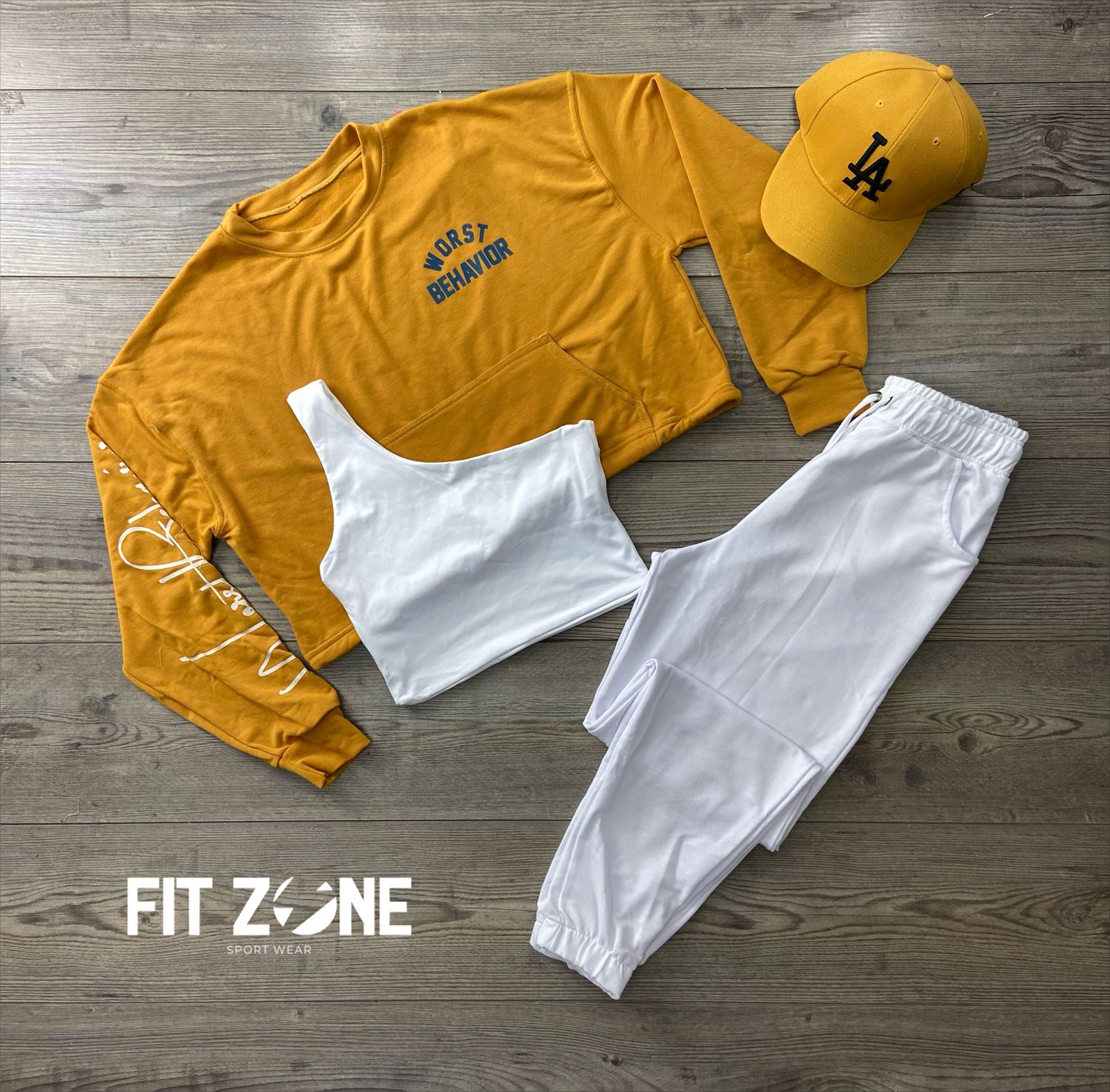 TOTAL LOOK CROP, JOGGER Y BUZO ALGODÓN