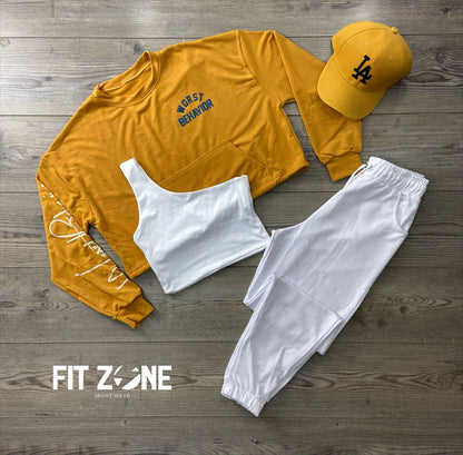 TOTAL LOOK CROP, JOGGER Y BUZO ALGODÓN