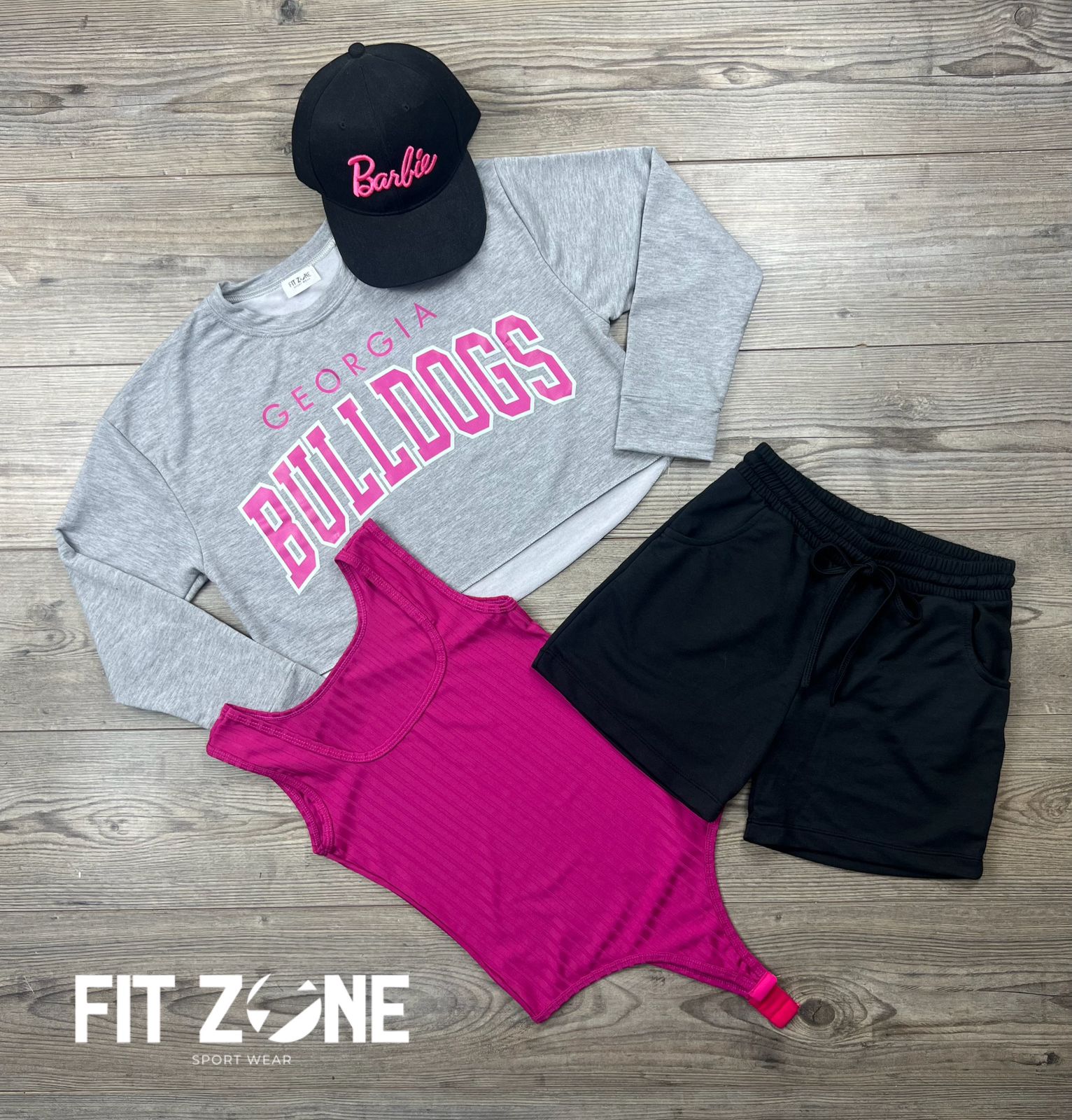 TOTAL LOOK BODY RIB+BUZO+SHORT ALGODÓN