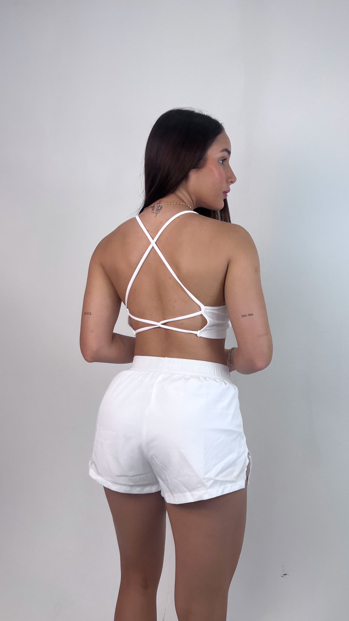 Run short blanco