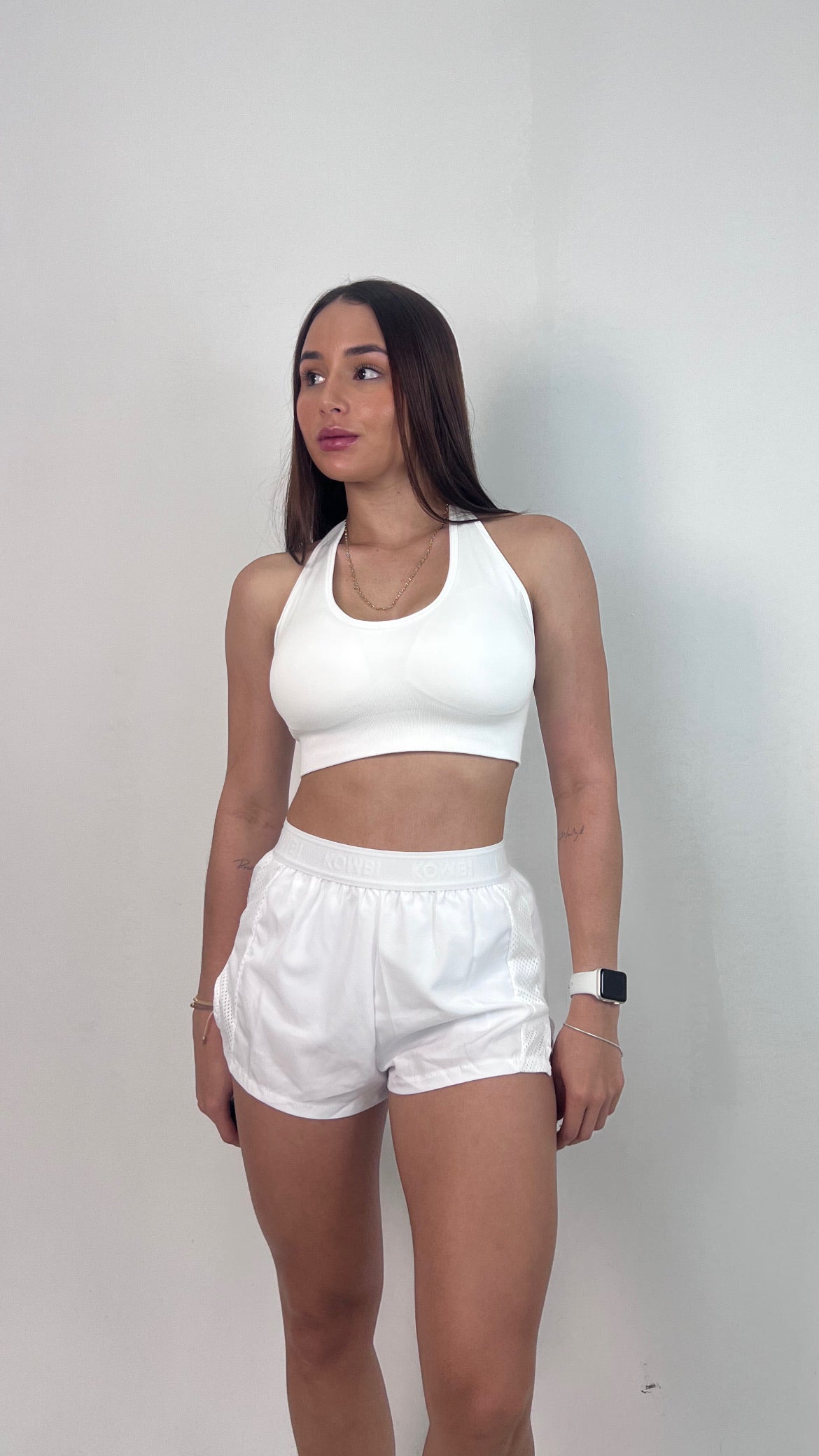 Run short blanco