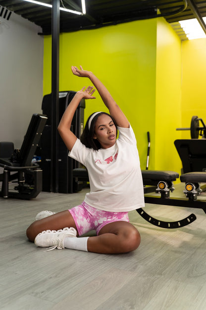 Over Tee flower pink