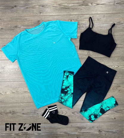 TOTAL LOOK LICRA, TOP Y MALLA