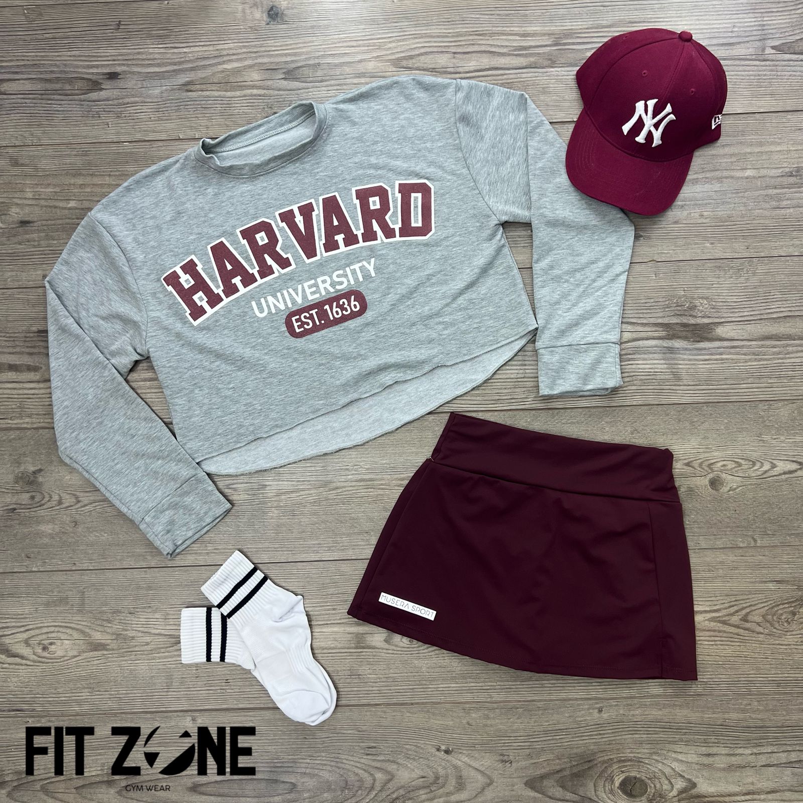 TOTAL LOOK FALDA Y BUZO DE ALGODÓN