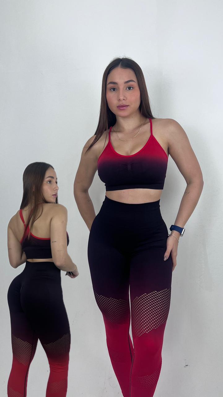 Sets de licra larga degradada Push up