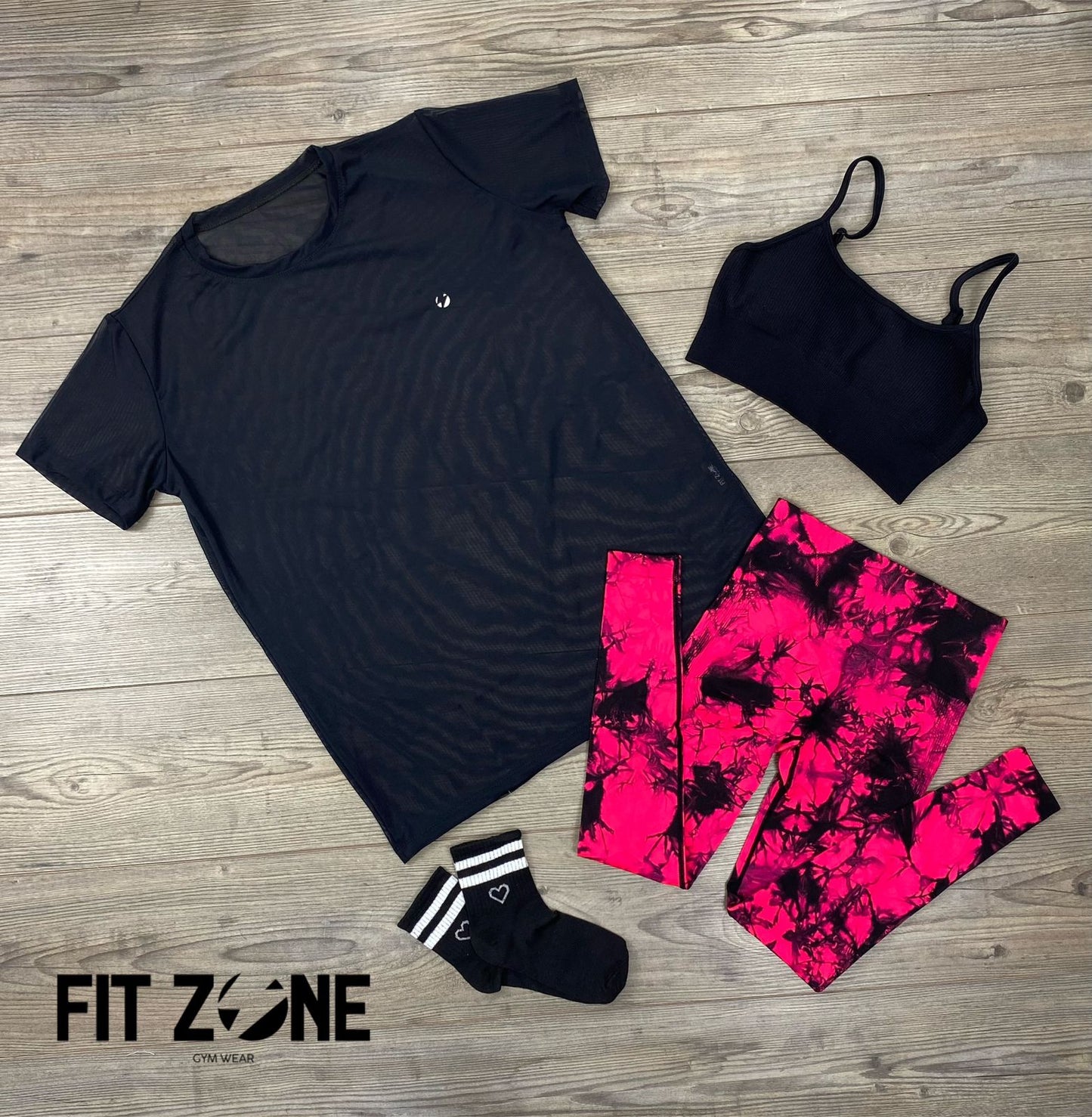 TOTAL LOOK LICRA, TOP Y MALLA