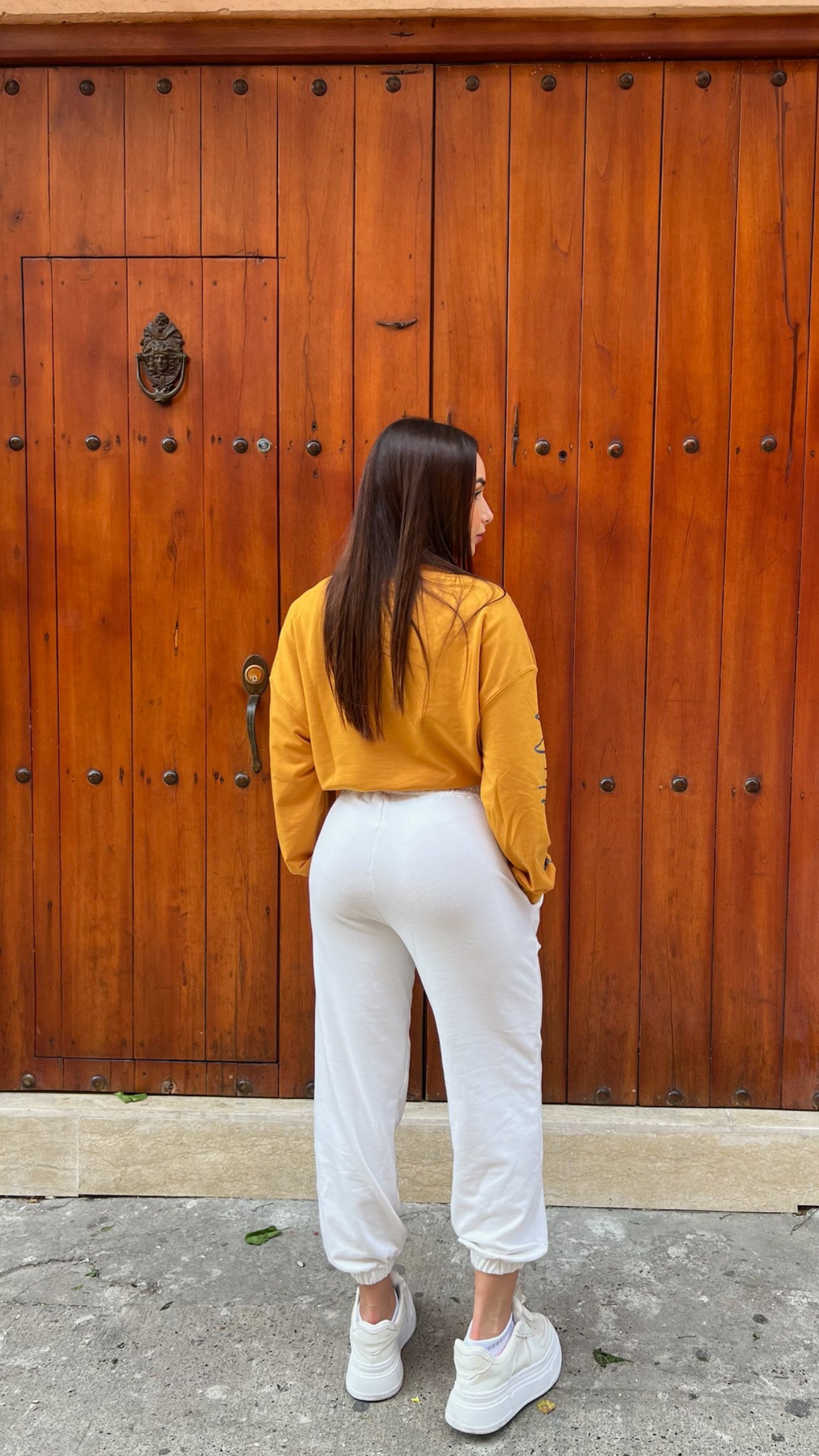Jogger oversize estampado
