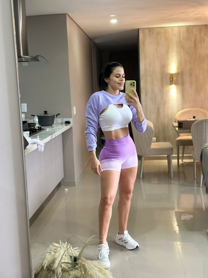 TOTAL LOOK SHORT HOOLAHA,TOP Y BUZO
