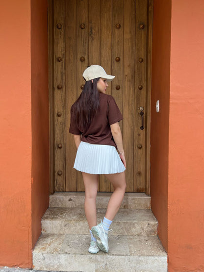 TOTAL LOOK FALDA Y OVERSIZE