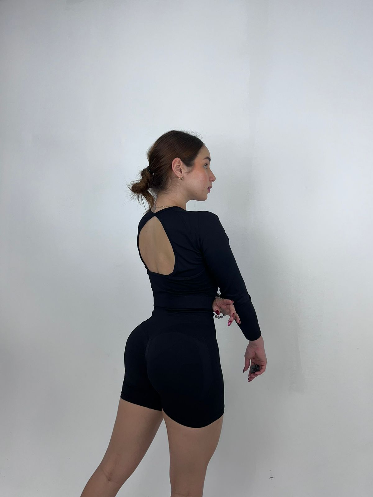 Shorts liso negro  Push up