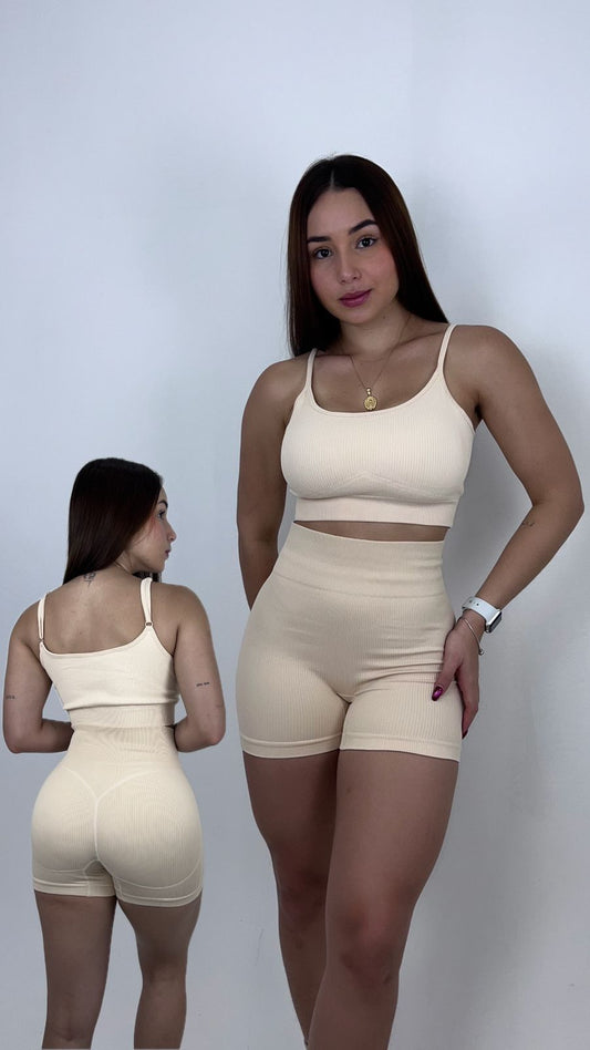 Kinetic short Beige alana