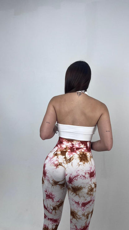 Stampa licra Blanca marron