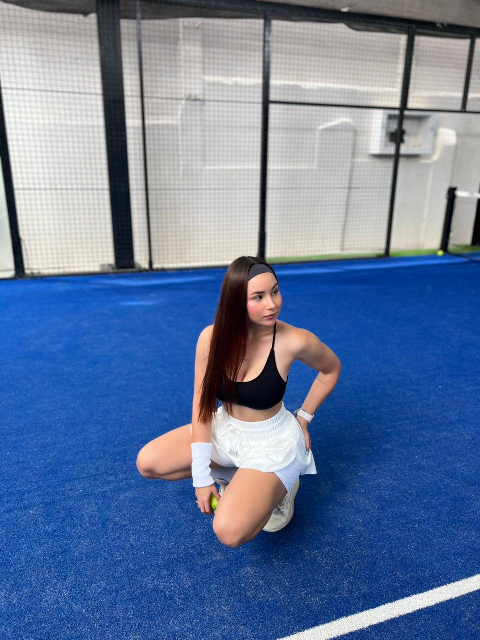 Run short Glam blanco