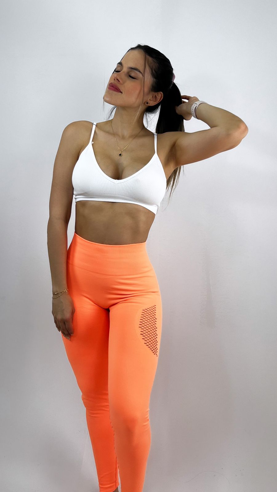 Legging liso malla push up