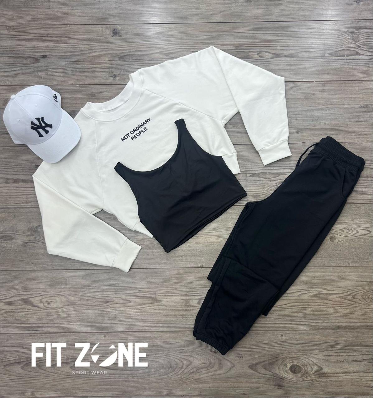 TOTAL LOOK CROP, BUZO Y JOGGER ALGODÓN+GORRA