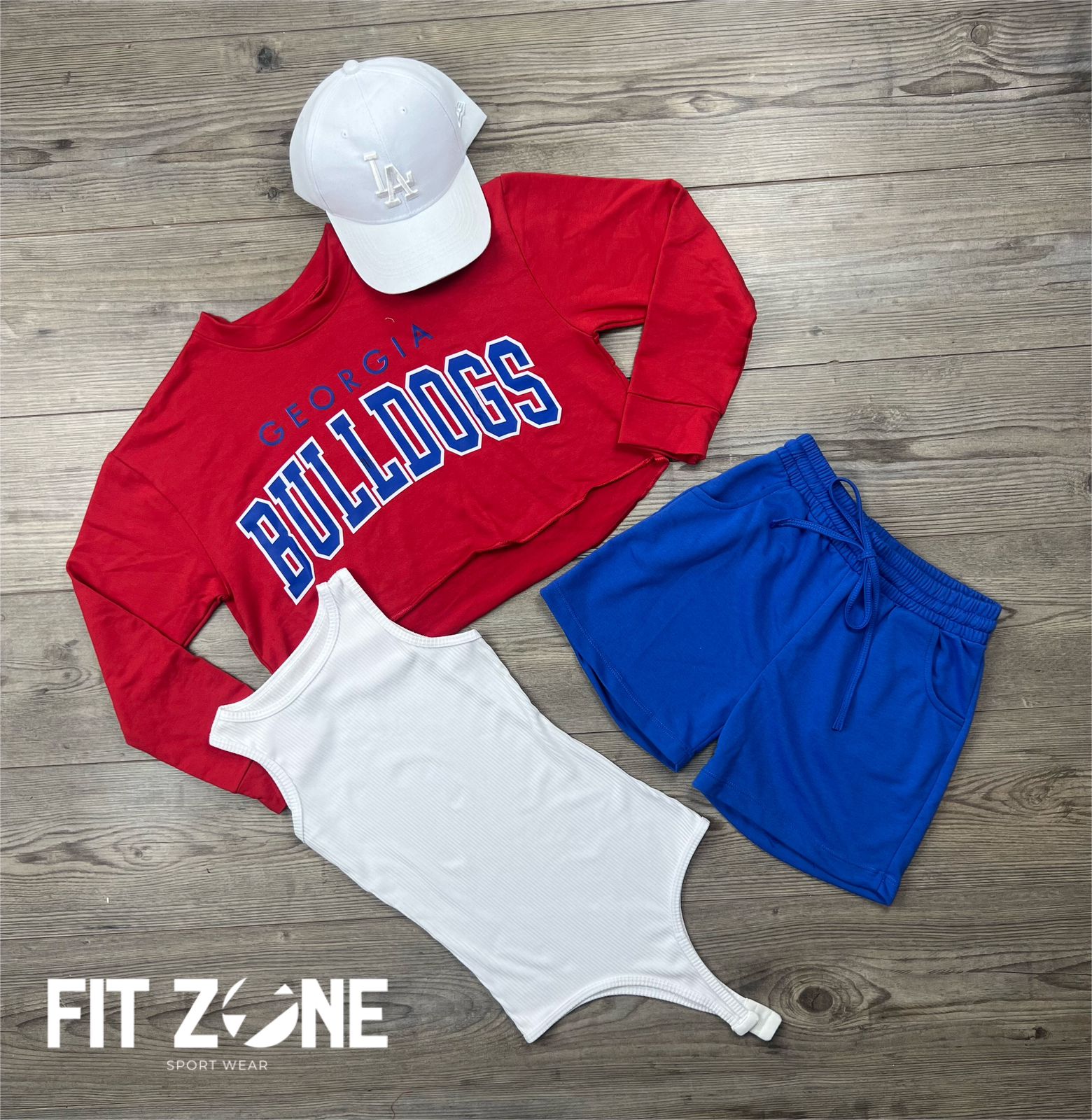 TOTAL LOOK BODY RIB+BUZO+SHORT ALGODÓN