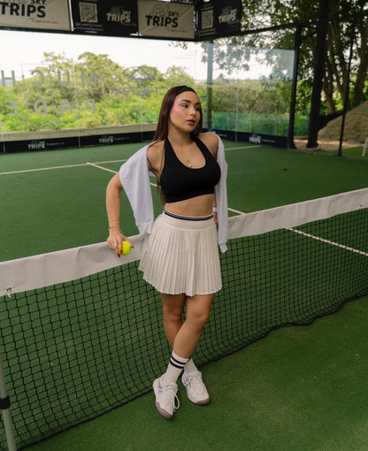 TOTAL LOOK FALDA SETPOINT, TOP Y MANGUITO