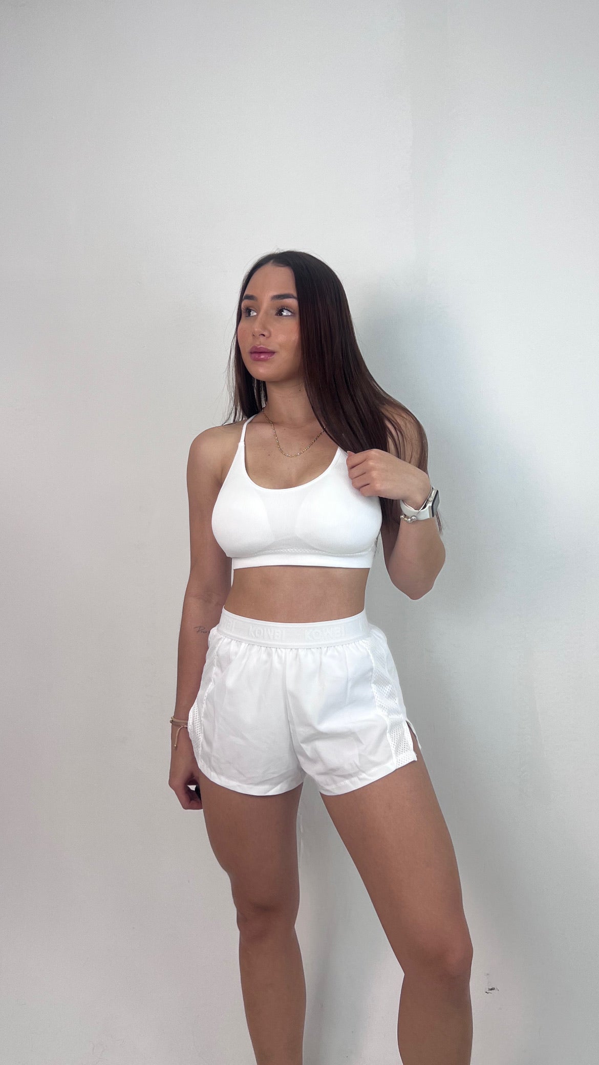 Run short blanco