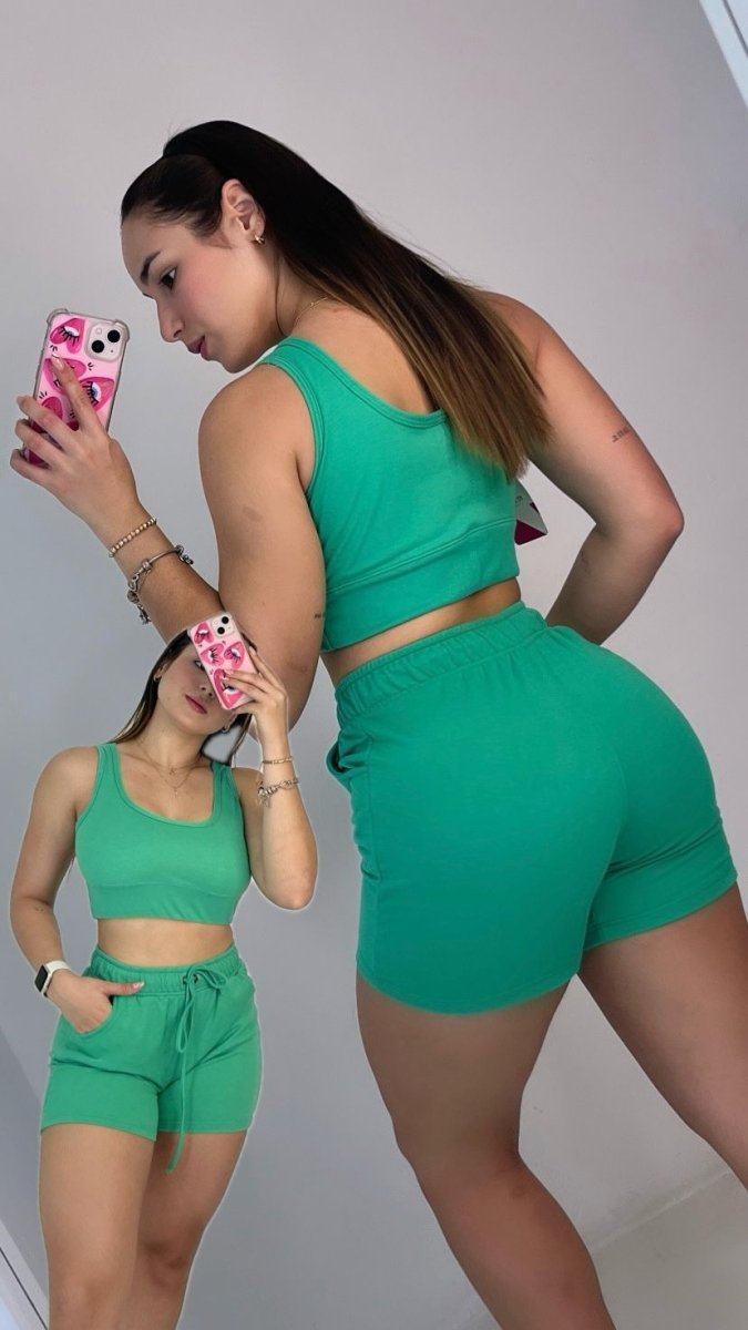 Dúo Croptop + basic short - Fitzone_ctg