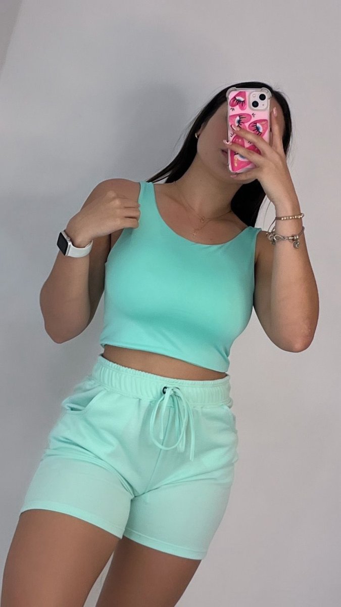 Dúo Croptop + basic short - Fitzone_ctg