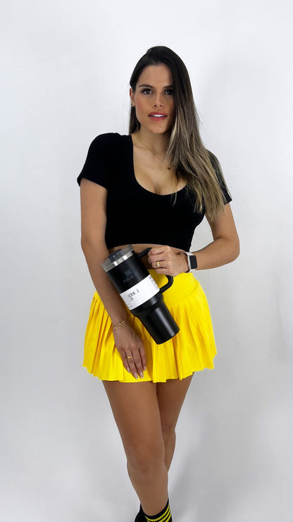 Falda tenista Amarilla