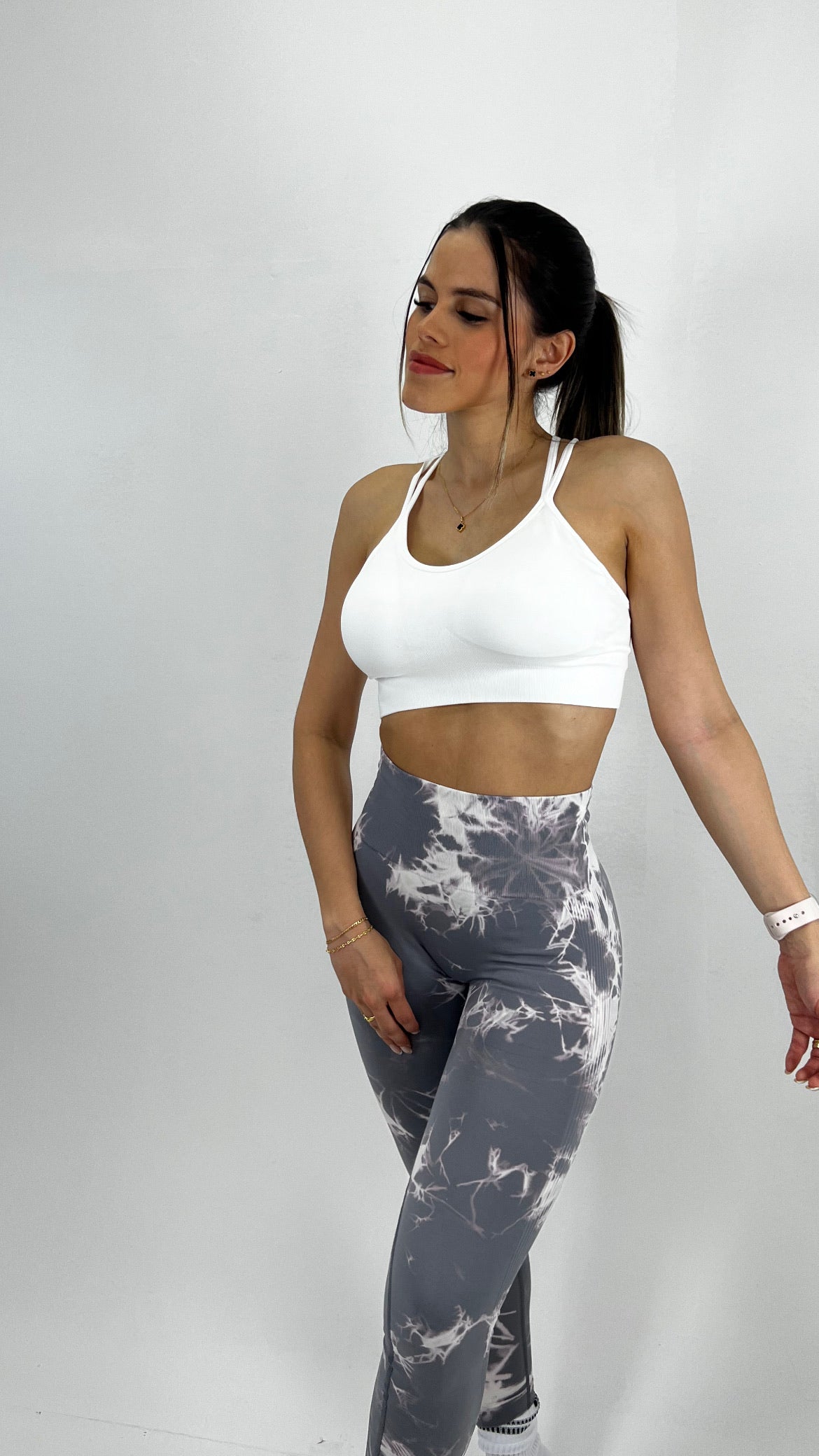 Licras grises tye die push up