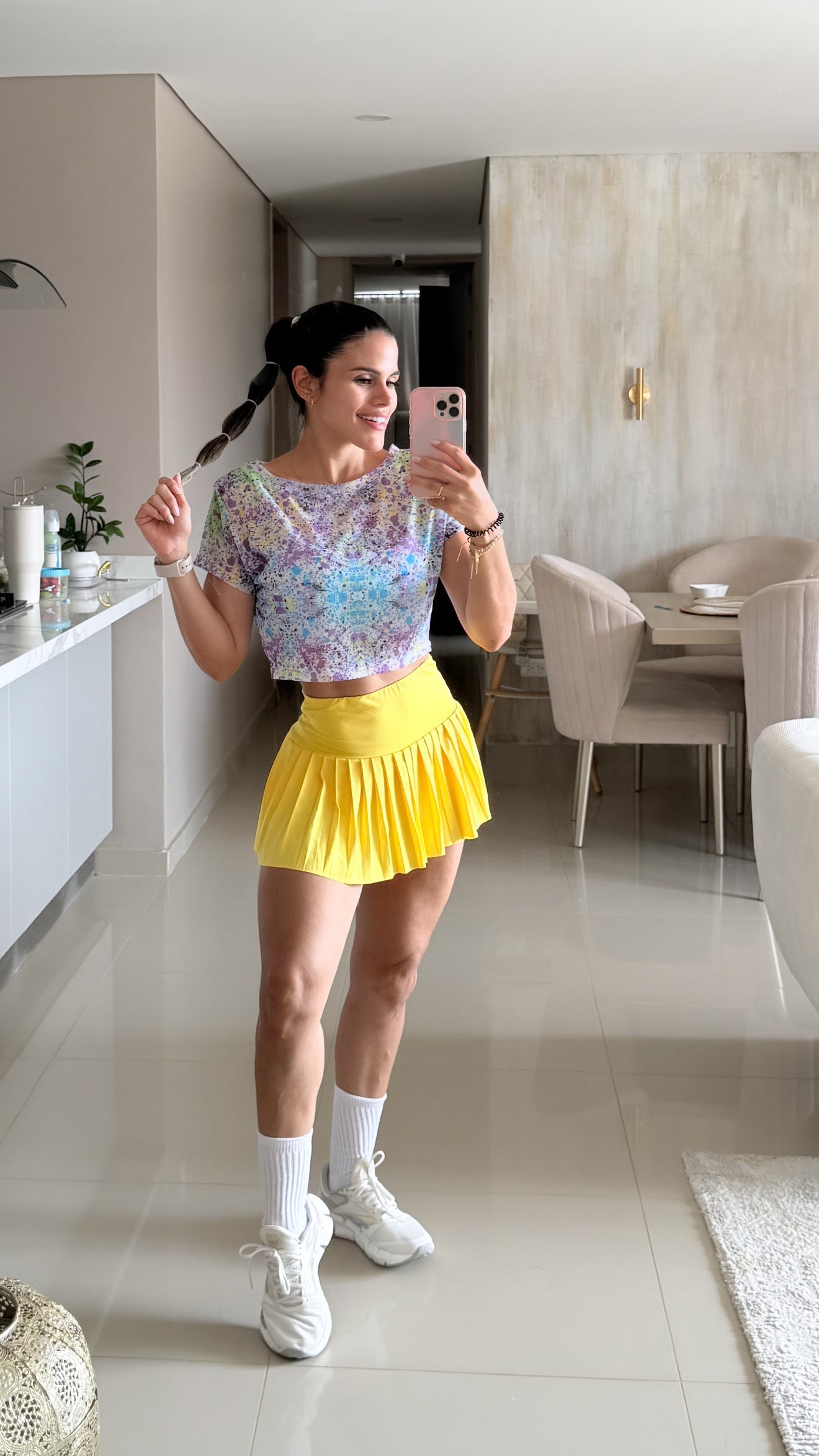 Falda tenista Amarilla
