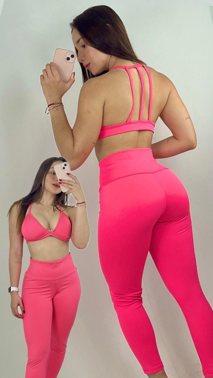 Set Licra texturizada + top - Fitzone_ctg