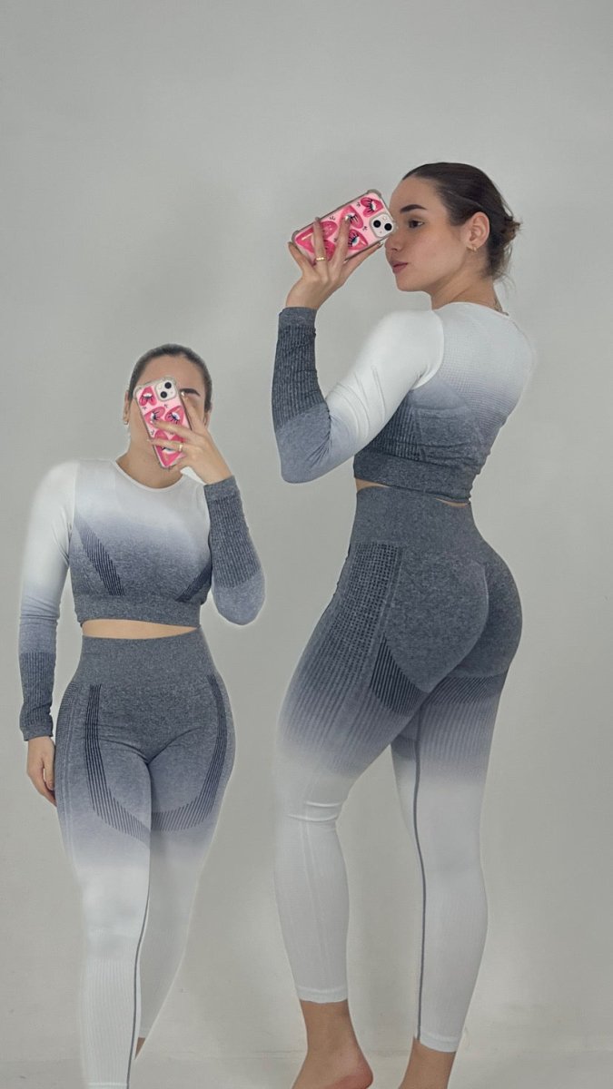 Sets de licra con buzo degradado push up - Fitzone_ctg