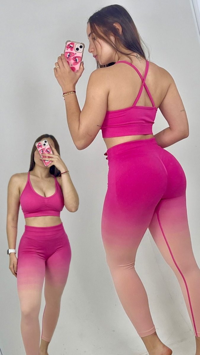 Sets de licra larga Degradada Push up - Fitzone_ctg